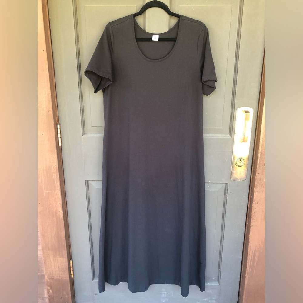 Comfy Black T-Shirt Maxi Dress